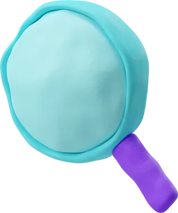 Loupe en pâte à modeler 3D, symbole de l'audit
