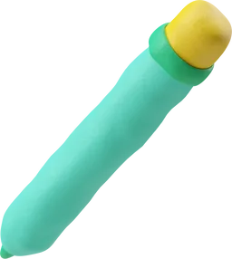 Crayon en pâte à modeler 3D, symbole de la stratégie